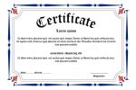 Vector Certificate Resource with Sample Text
